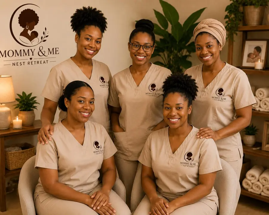 A warm family-focused Mommy and Me care setting
